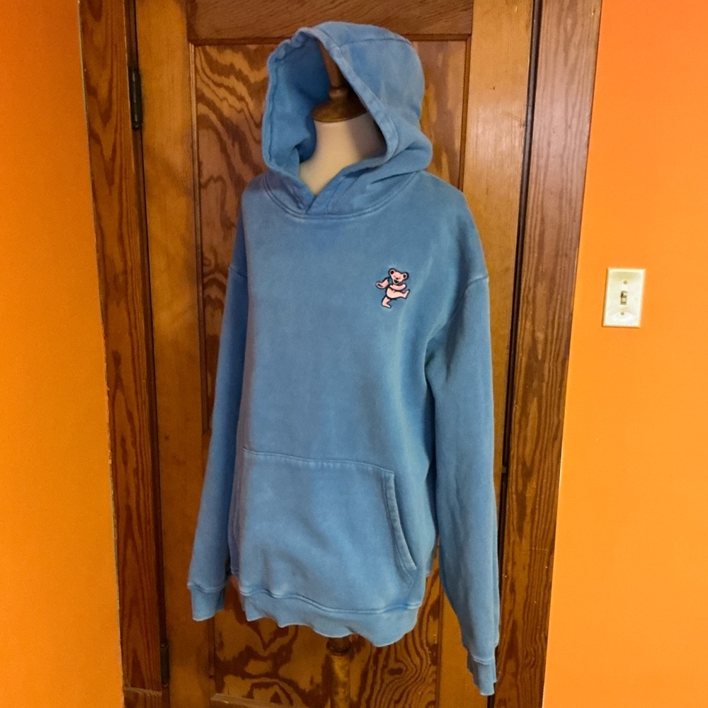 Section 119 Grateful Dead Hoodie XXL Blue Dancing Bear Deadhead Sweatshirt - Picture 14 of 16
